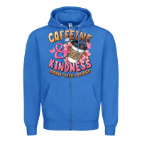 True Royal caffeine and kindness brewtiful blend Zipper Hoodie - JahusDesignShop