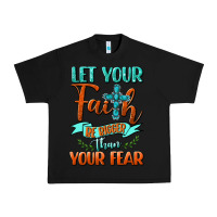 Black Let Your Faith Be Bigger Than Your Fear Urban Heavy Tee - BundleAndBundleShop