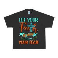 Pigment Black Let Your Faith Be Bigger Than Your Fear Urban Heavy Tee - BundleAndBundleShop