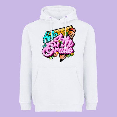 Hello 4th Grade Heavyweight Hoodie Designed By Jahusdesignshop