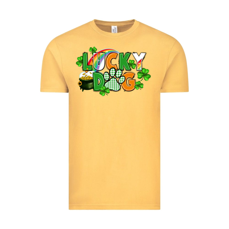 Lucky Dog St. Patricks Day Vintage Tee by FaDigitalArtStudio | Teevron