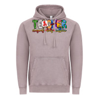 Vintage Zinc Teacher Cryons Kids Caffeine Vintage Hoodie - CowhideDigitalArt