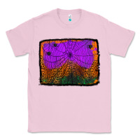 Bubblegum Pink halloween spider web background Classic Tee - Jasminsmagicworld