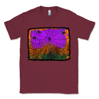 Burgundy halloween spider web background Classic Tee - Jasminsmagicworld