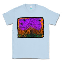 Dusty Blue halloween spider web background Classic Tee - Jasminsmagicworld