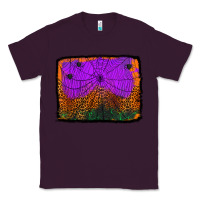 Plum halloween spider web background Classic Tee - Jasminsmagicworld