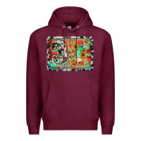 Burgundy western back to school 3rd grade Premium Hoodie - Jasminsmagicworld