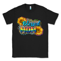 Black Blessed mom Classic Tee - CowGirlArtShop