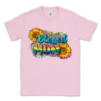 Bubblegum Pink Blessed mom Classic Tee - CowGirlArtShop