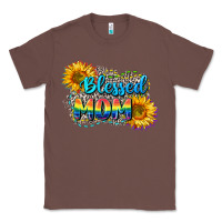 Chestnut Blessed mom Classic Tee - CowGirlArtShop