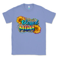 Colony Blue Blessed mom Classic Tee - CowGirlArtShop