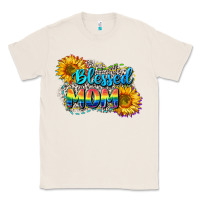 Natural Blessed mom Classic Tee - CowGirlArtShop