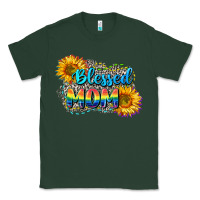 Sports Green Blessed mom Classic Tee - CowGirlArtShop