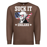 Chestnut funny george washington suck it england Premium Sweatshirt - DesigneFamous