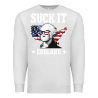 Oatmeal Heather funny george washington suck it england Premium Sweatshirt - DesigneFamous