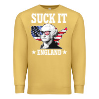 Antique Gold funny george washington suck it england Premium Sweatshirt - DesigneFamous