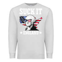 Dove Grey funny george washington suck it england Premium Sweatshirt - DesigneFamous