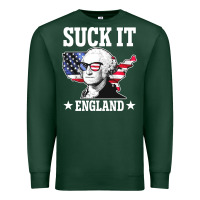 Sports Green funny george washington suck it england Premium Sweatshirt - DesigneFamous