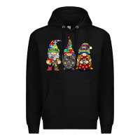 Black autism gnomies Premium Hoodie - RacoonDesign