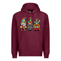 Burgundy autism gnomies Premium Hoodie - RacoonDesign