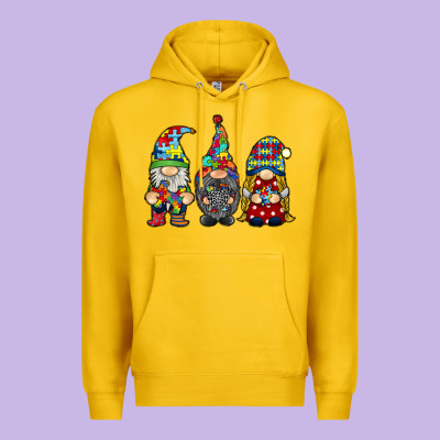 Autism Gnomies Premium Hoodie Designed By Racoondesign