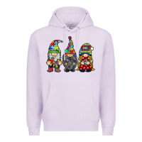 Lilac autism gnomies Premium Hoodie - RacoonDesign