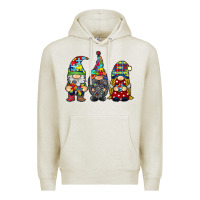 Oatmeal Heather autism gnomies Premium Hoodie - RacoonDesign