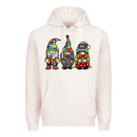 Pale Pink autism gnomies Premium Hoodie - RacoonDesign