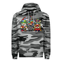Slate Camo autism gnomies Premium Hoodie - RacoonDesign