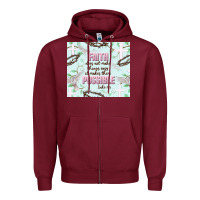 Burgundy faith does not make things easy Zipper Hoodie - JahusDesignShop