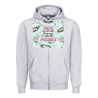 Heather Grey faith does not make things easy Zipper Hoodie - JahusDesignShop