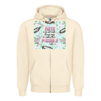 Sandshell faith does not make things easy Zipper Hoodie - JahusDesignShop