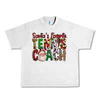 Lunar Rock Santa's Favorite Tennis Coach For Christmas Urban Heavy Tee - FaDigitalArtStudio