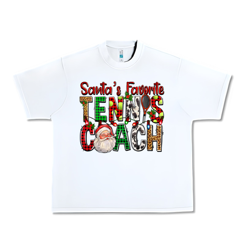 Santa's Favorite Tennis Coach For Christmas Urban Heavy Tee by FaDigitalArtStudio | Teevron