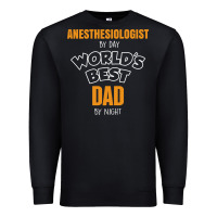 Black anesthesiologist by day worlds best dad by night fathers day Premium Sweatshirt - linhVisuals
