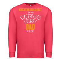 Cardinal anesthesiologist by day worlds best dad by night fathers day Premium Sweatshirt - linhVisuals
