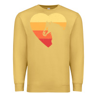 Antique Gold Vintage Heart Horse Equestrian | Horse lover Premium Sweatshirt - linhVisuals