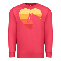 Cardinal Vintage Heart Horse Equestrian | Horse lover Premium Sweatshirt - linhVisuals