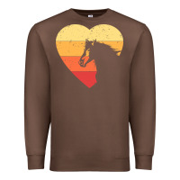 Vintage Heart Horse Equestrian | Horse Lover Premium Sweatshirt | Teevron