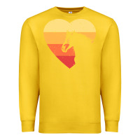 Lemon Vintage Heart Horse Equestrian | Horse lover Premium Sweatshirt - linhVisuals