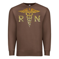 Chestnut rn registered nurse leopard lovely nursing student t shirt Premium Sweatshirt - linhVisuals