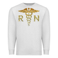 Oatmeal Heather rn registered nurse leopard lovely nursing student t shirt Premium Sweatshirt - linhVisuals
