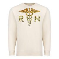 Sandshell rn registered nurse leopard lovely nursing student t shirt Premium Sweatshirt - linhVisuals