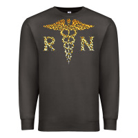 Smoke rn registered nurse leopard lovely nursing student t shirt Premium Sweatshirt - linhVisuals