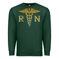 Sports Green rn registered nurse leopard lovely nursing student t shirt Premium Sweatshirt - linhVisuals