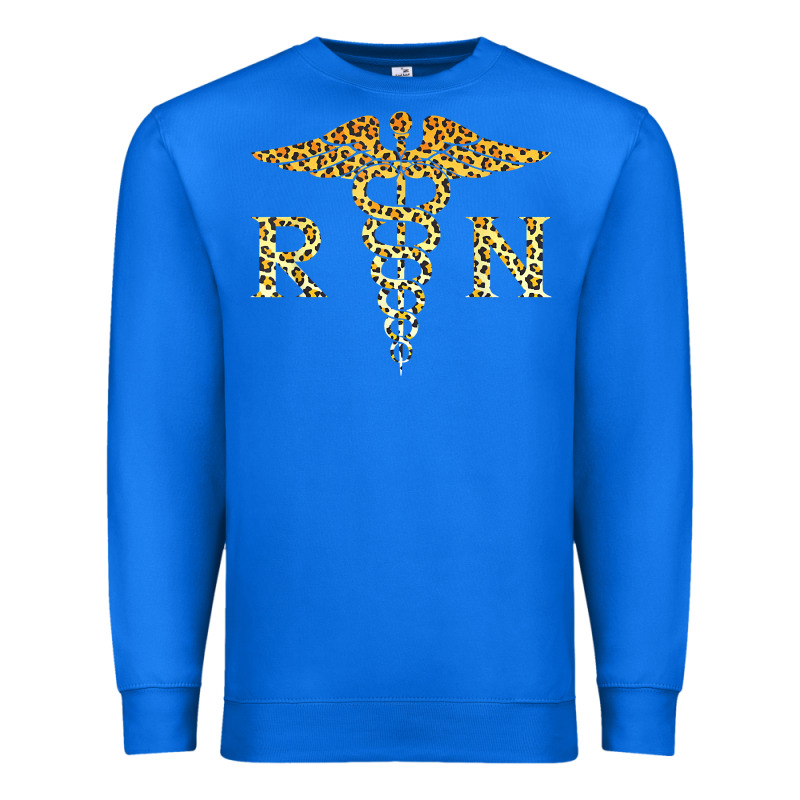 Rn Registered Nurse Leopard Lovely Nursing Student T Shirt Premium Sweatshirt by linhVisuals | Teevron