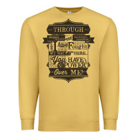 Antique Gold labyrinth words Premium Sweatshirt - linhVisuals