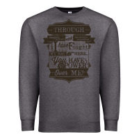 Charcoal Heather labyrinth words Premium Sweatshirt - linhVisuals