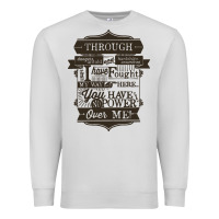Dove Grey labyrinth words Premium Sweatshirt - linhVisuals