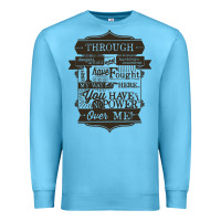 Ocean Blue labyrinth words Premium Sweatshirt - linhVisuals